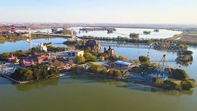 4K航拍安徽八里河5A级景区视频的预览图